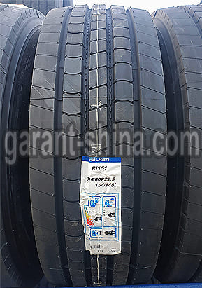 Falken RI-151 (руль/прицеп) 315/60 R22.5 152/148L 18PR - Фото протектора с этикеткой